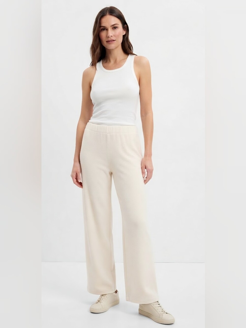 Eileen Fisher Woman Cream Pants Size 1x